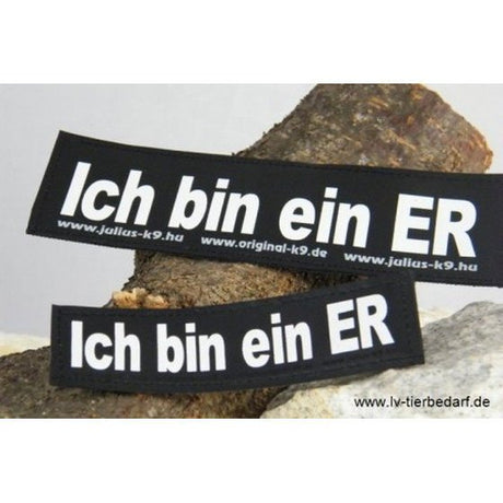 Julius K9 Logo Klettsticker groß G-L – Ich bin ein ER