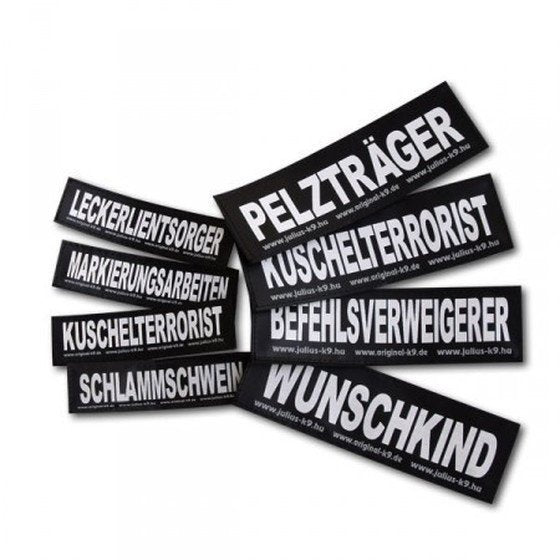 Julius K9 Logo Klettsticker groß G-L – I LOVE BULLYS