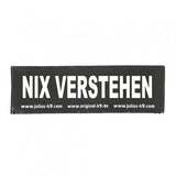 Julius K9 Logo Klettsticker groß M-Z – NIX VERSTEHEN
