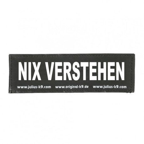 Julius K9 Logo Klettsticker groß M-Z – NIX VERSTEHEN