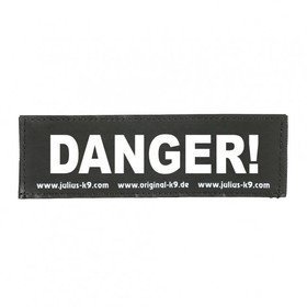 Julius K9 Logo Klettsticker klein A - F – DANGER!