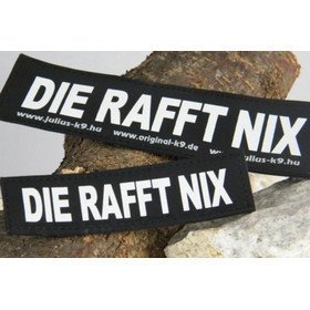 Julius K9 Logo Klettsticker klein A - F – DER RAFFT NIX