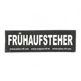 Julius K9 Logo Klettsticker klein A - F – FRÜHAUFSTEHER