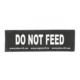 Julius K9 Logo Klettsticker klein A - F – DO NOT FEED