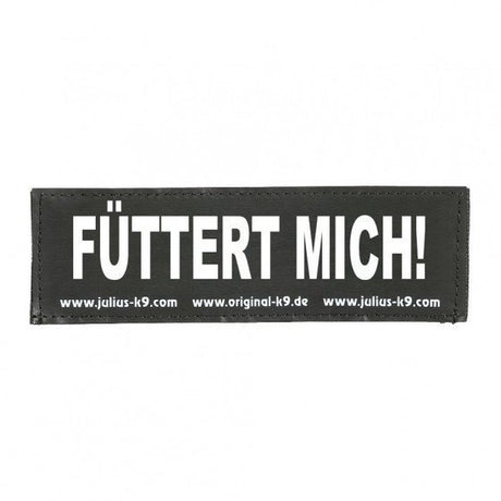 Julius K9 Logo Klettsticker klein A - F – FÜTTERT MICH!