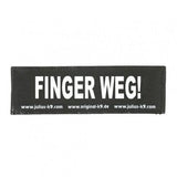 Julius K9 Logo Klettsticker klein A - F – FINGER WEG!