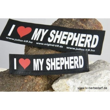 Julius K9 Logo Klettsticker klein G - L – I LOVE MY SHEPHERD