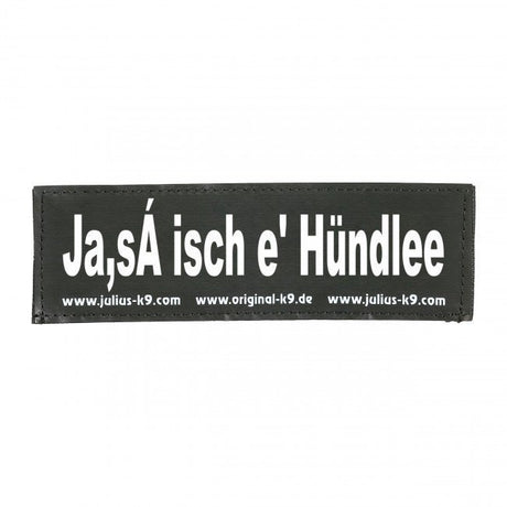 Julius K9 Logo Klettsticker klein G - L – JA, SA' ISCH E' HÜNDLEE