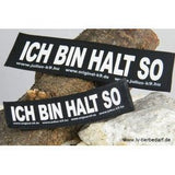 Julius K9 Logo Klettsticker klein G - L – ICH BIN HALT SO