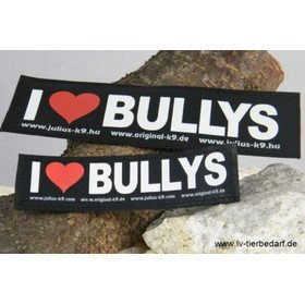 Julius K9 Logo Klettsticker klein G - L – I LOVE BULLYS