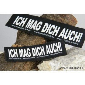 Julius K9 Logo Klettsticker klein G - L – ICH MAG DICH AUCH!