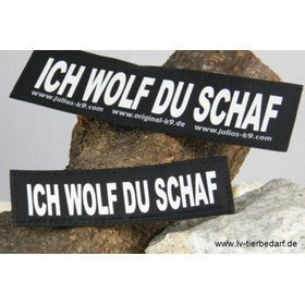Julius K9 Logo Klettsticker klein G - L – ICH WOLF DU SCHAF