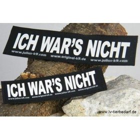 Julius K9 Logo Klettsticker klein G - L – ICH WARS NICHT!