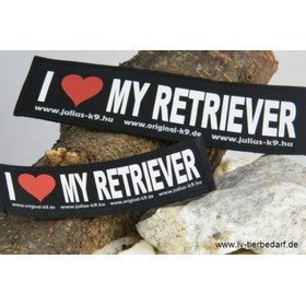 Julius K9 Logo Klettsticker klein G - L – I LOVE MY RETRIEVER