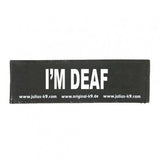 Julius K9 Logo Klettsticker klein G - L – I'M DEAF