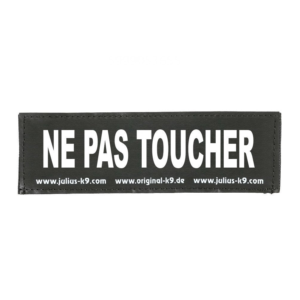 Julius K9 Logo Klettsticker klein M - Z – NE PAS TOUCHER