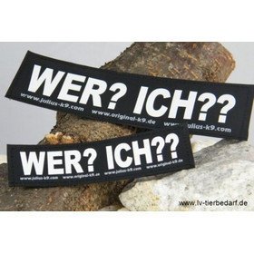 Julius K9 Logo Klettsticker klein M - Z – WER ? ICH??