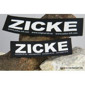 Julius K9 Logo Klettsticker klein M - Z – ZICKE