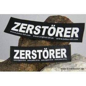 Julius K9 Logo Klettsticker klein M - Z – ZERSTÖRER