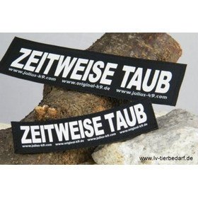 Julius K9 Logo Klettsticker klein M - Z – ZEITWEISE TAUB