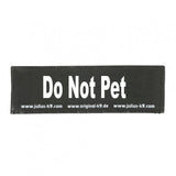 Julius K9 Logo Klettsticker groß A - F – DO NOT PET
