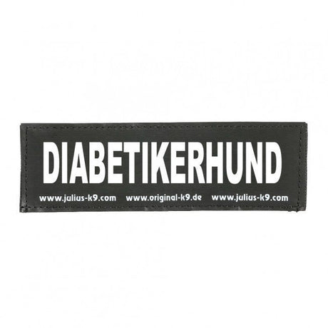 Julius K9 Logo Klettsticker groß A - F – Diabetikerhund