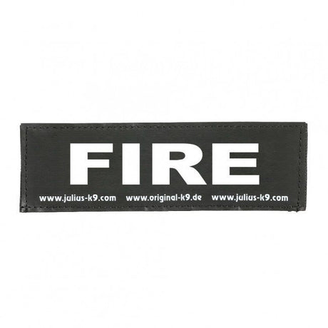 Julius K9 Logo Klettsticker groß A - F – FIRE