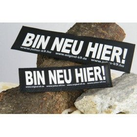 Julius K9 Logo Klettsticker groß A - F – BIN NEU HIER