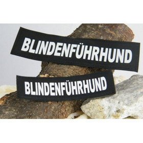 Julius K9 Logo Klettsticker groß A - F – BLINDENFÜHRHUND