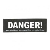 Julius K9 Logo Klettsticker groß A - F – DANGER!