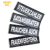 Julius K9 Logo Klettsticker groß G-L – GRUNZKÄFER