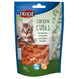 Katzen Leckerlie Premio Chicken Cubes – 50 g mit Hühnchen