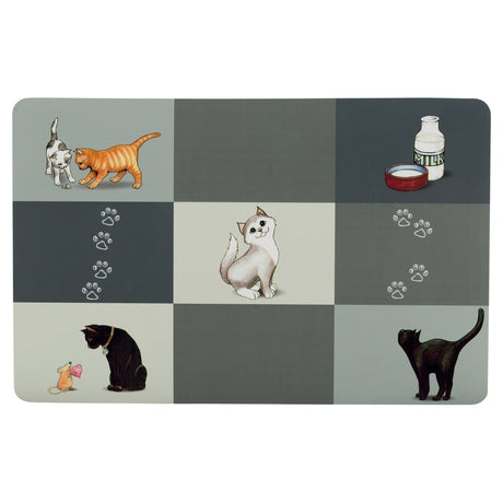 Katzen Napfunterlage Patchwork Cat