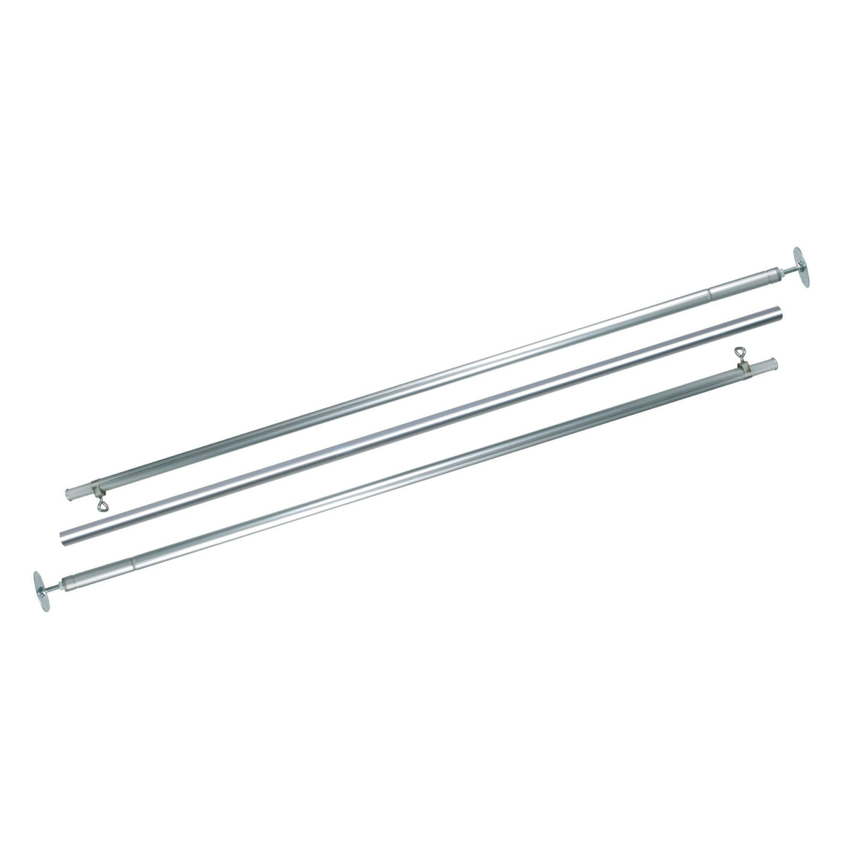 Spannstange für Katzenschutznetz – Aluminium, 1,28-3,25m