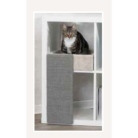 Katzenbett mit Kratzbrett für Regale