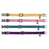 Katzenhalsband Glitzer mit Metallverschluss