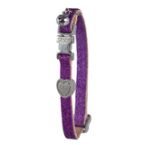 Katzenhalsband Glitzer mit Metallverschluss