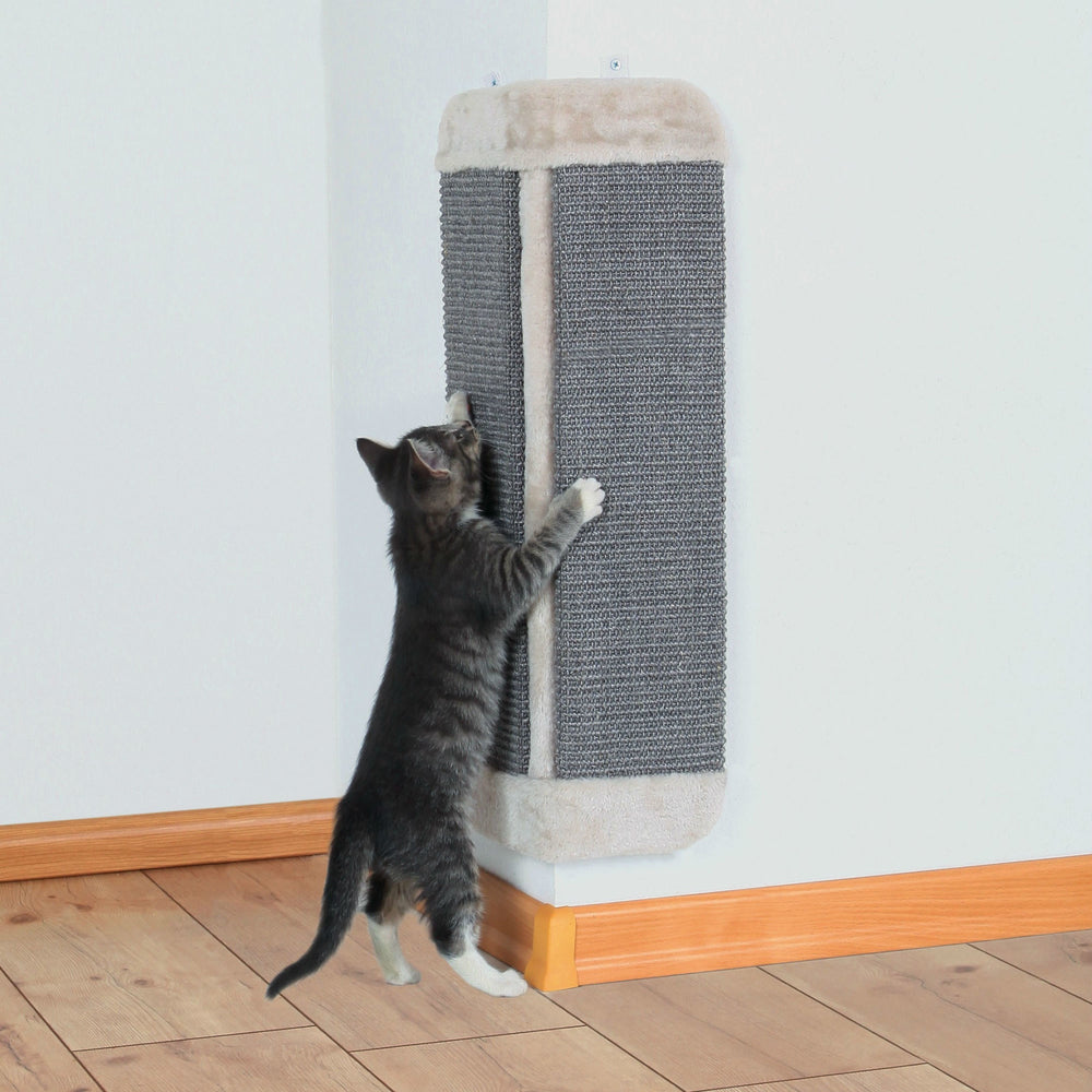 Katzenkratzbrett für Zimmerecken mit Katzenminze