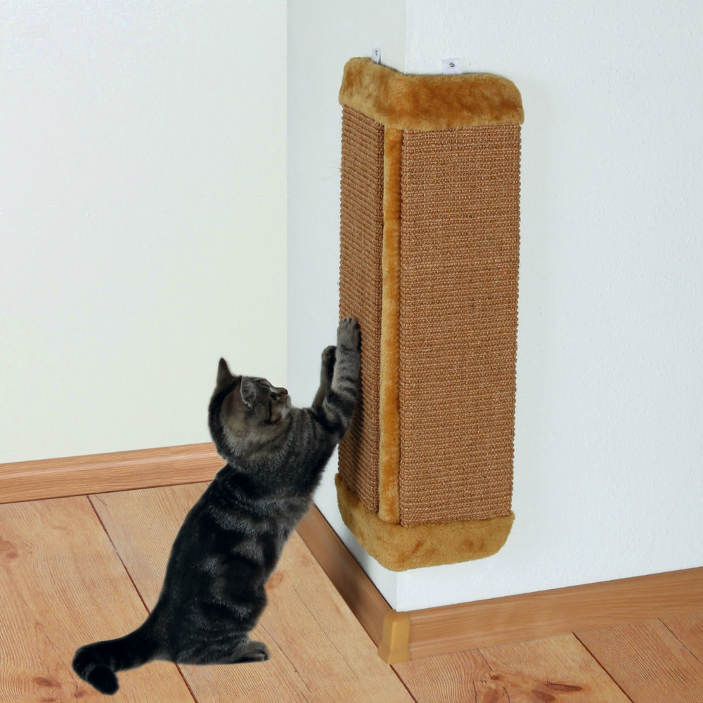 Katzenkratzbrett für Zimmerecken mit Katzenminze