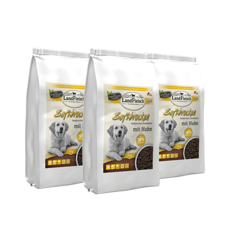 Landfleisch Dog Softbrocken mit Huhn