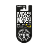 Max & Molly Cool Tags für Leinen und Geschirre – für XXS-M Geschirre: Sweetie (rund)