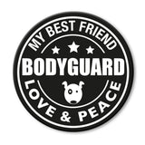 Max & Molly Cool Tags für Leinen und Geschirre – für L-XXL Geschirre - Bodyguard (rund)