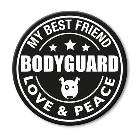 Max & Molly Cool Tags für Leinen und Geschirre – für L-XXL Geschirre - Bodyguard (rund)