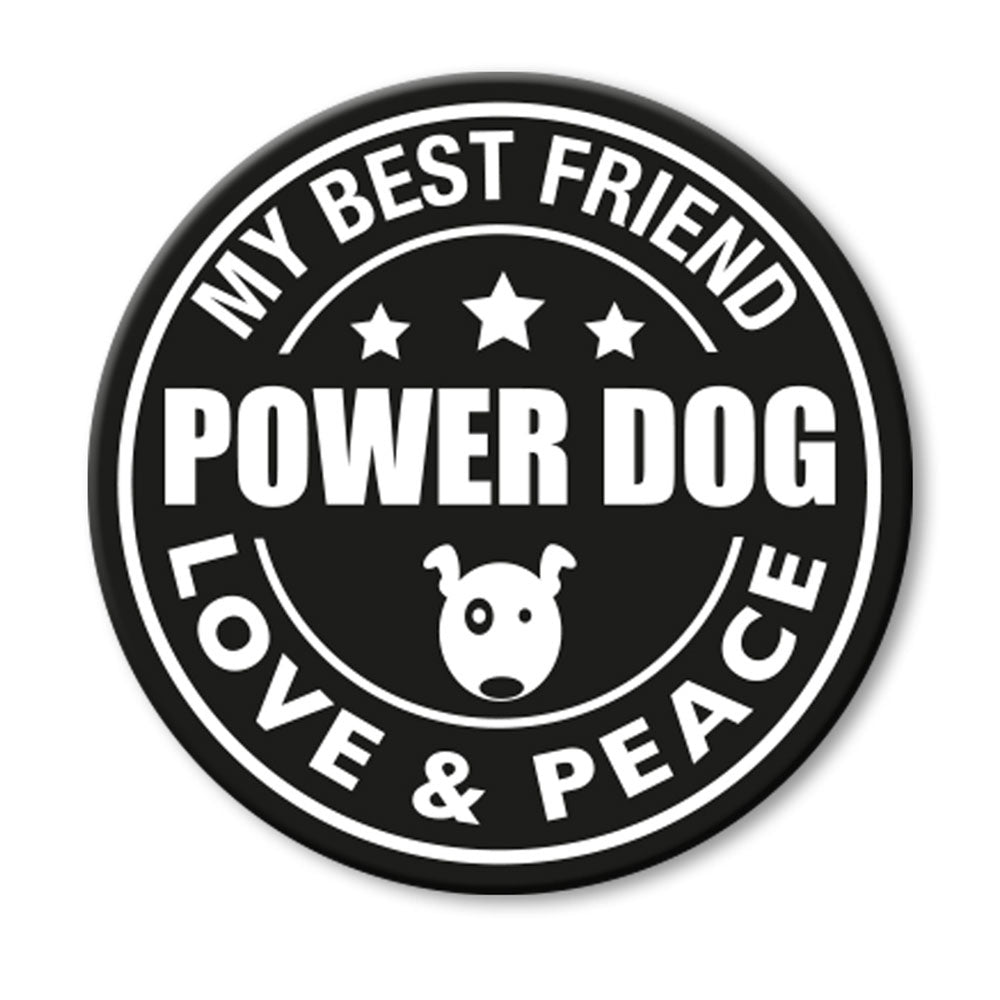 Max & Molly Cool Tags für Leinen und Geschirre – für L-XXL Geschirre - Power Dog (rund)