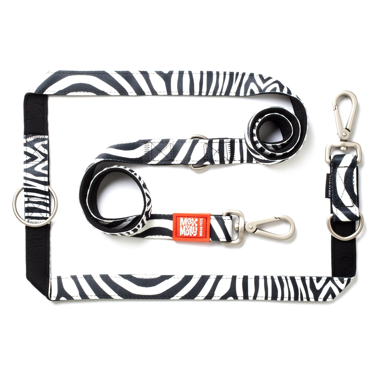 Max & Molly Original Multifunktionsleine Zebra Classic