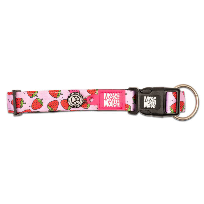 Strawberry Dream Hundehalsband mit Smart ID