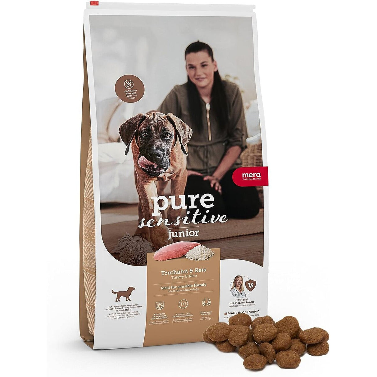 Mera Dog Pure Sensitive Junior Truthahn & Reis