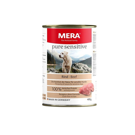 Mera Dog Pure Sensitive Meat Nassfutter – Rind 6x400g