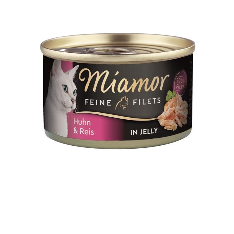 Miamor Feine Filets Dosen Katzenfutter – Huhn & Reis 24x100g