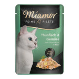 Miamor Feine Filets Frischebeutel – 24x100g Thun & Gemüse